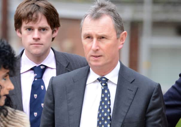 Pictured is Ribble Valley MP Nigel Evans arriving at Preston Crown Court for his ongoing trial for sexual assault and rape. The trial is now in the process of being summed up.

rossparry.co.uk / Thomas Temple