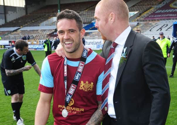 Transfer plans: Clarets boss Sean Dyche, pictured with Danny Ings, is preparing to bolster his squad for life in the Premier League
