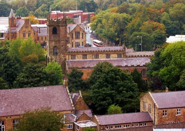 AN unusual shot of St Peters Church, Burnley, taken from the top of  St Peters Health Centre by Victor Jull. (S).