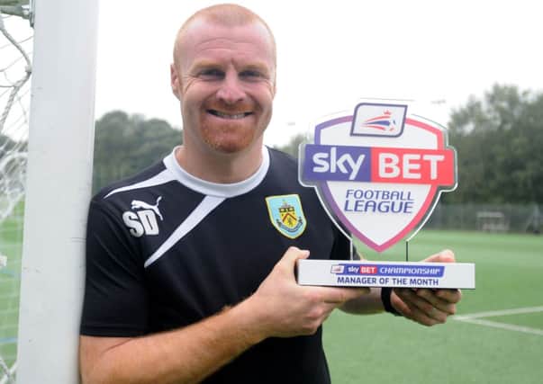 Sean Dyche has won a third Manager of the Month award