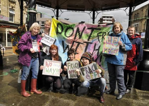 The Anti Fracking Rally in Burnley, with members of Frack Off, Friends of the Earth and Keep East Lancashire Frack Free