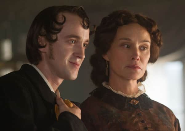 Undated Film Still Handout from In Secret. Pictured: Jessica Lange as Madame Raquin and Tom Felton as Camille. See PA Feature FILM FILM Reviews. Picture credit should read: PA Photo/Sony UK. WARNING: This picture must only be used to accompany PA Feature FILM FILM Reviews.