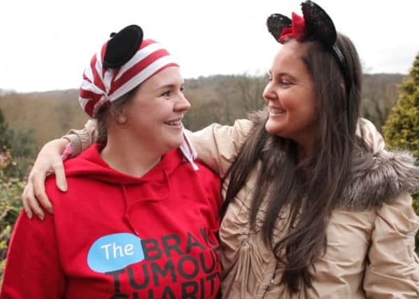 Best friends Natalie Wilson, who has been diagnosed with an incurable brain tumour, and Elisabeth Devey, who has launched a fund-raising campaign for the Brain Tumour Charity (s)