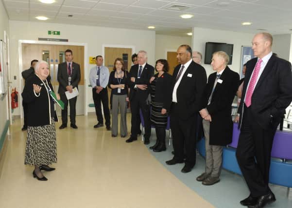 Photo Neil Cross  The official opening of urgent care centre by Prof. Eileen Fairhurst, chairman of ELTH. at Burnley General Hospital