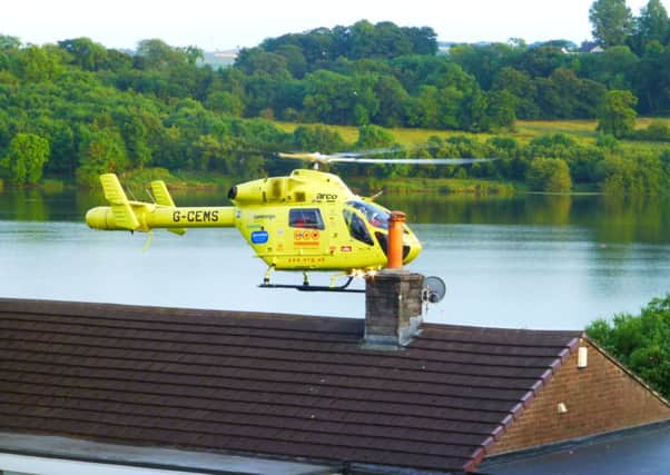 Air ambulance at lake tragedy