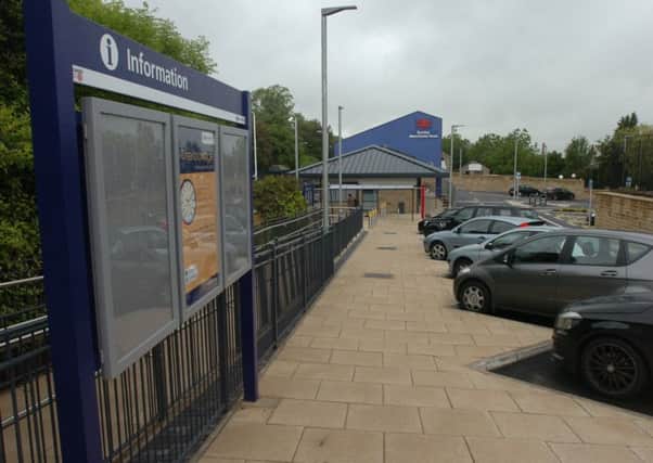 The new Manchester Road railway station.