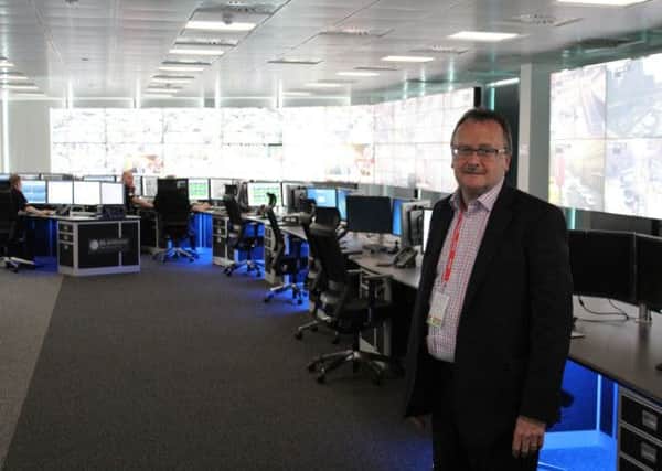 Safety eye: Steve Murphy, founder and managing director of Eyevis UK Ltd, in the Glasgow Games control centre