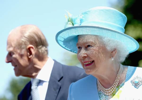 Queen Elizabeth II and the Duke of Edinburgh during a visit to Chatsworth House, Derbyshire.Photo: Chris Jackson/PA Wire