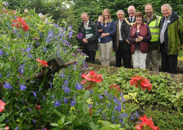 Britain in Bloom judges during their inspection in Colne last year.