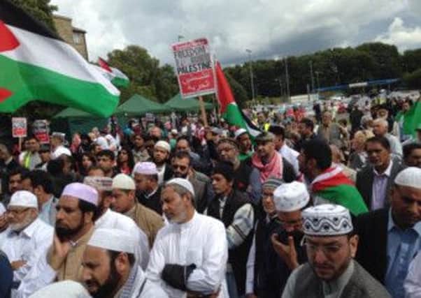 Gaza protest in Burnley