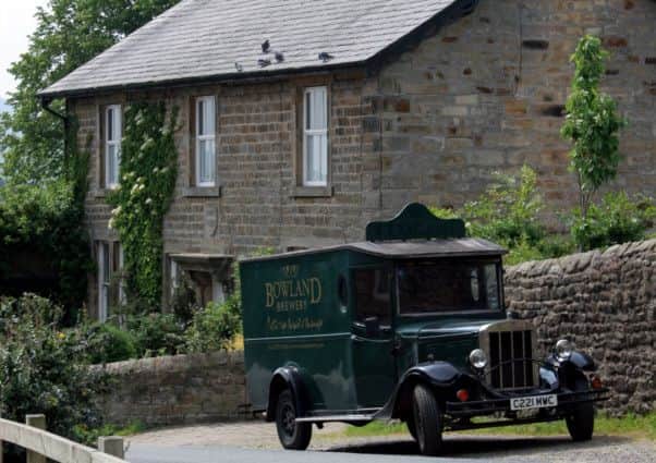 The Bowland Brewery van in Bashall Town. (s)