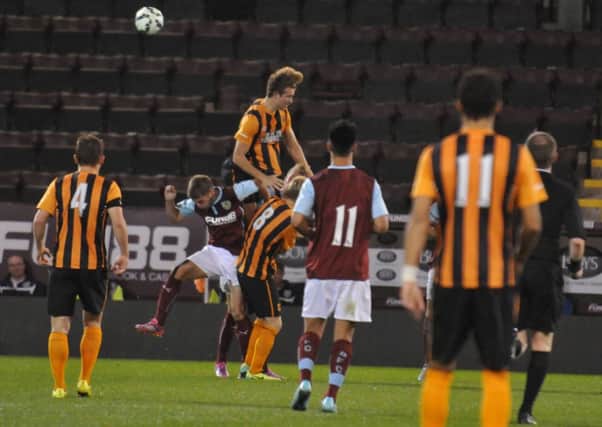 Burnley v Hull City in the Premier League U21 Cup.