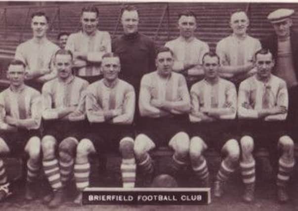 Trade card: The legendary Brierfield Football Club, 1935-36
