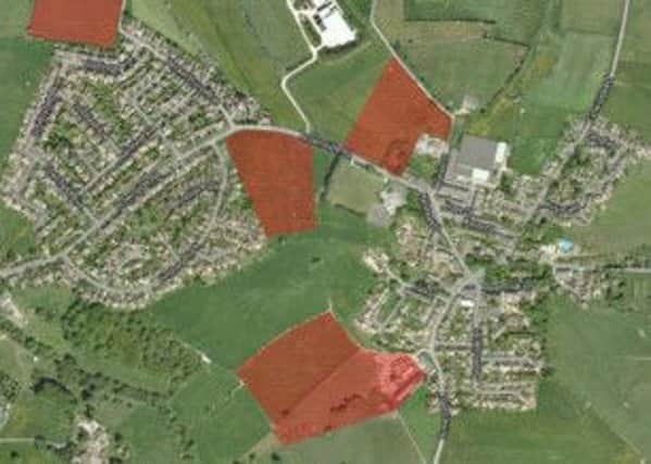 Map of proposed plans in Worsthorne