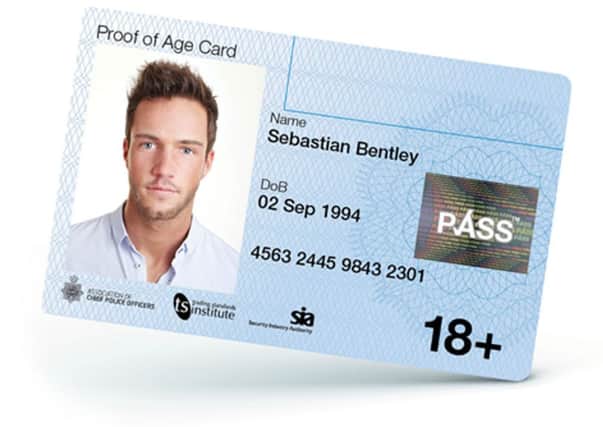 An example of how the ID Card will look