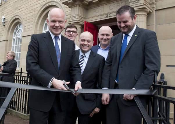 Photo Ian Robinson
The Rt. Hon. William Hague MP during the official opening of the refurbished offices of XLCR Vehicle Management in Colne