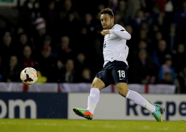 Danny Ings in action for the Under 21's could feature at Turf Moor