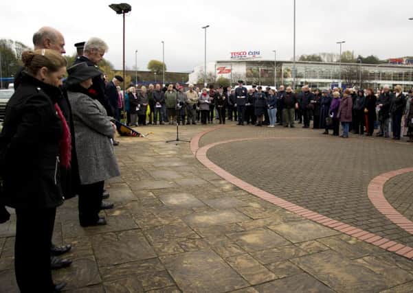 Burnley Peace Garden minutes silence in remembrance
