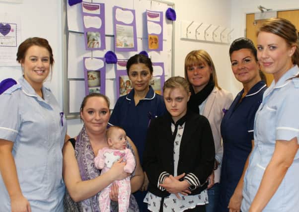 CELEBRATING LIFE: Staff and families, past and present, joined together to mark World Prematurity Day
