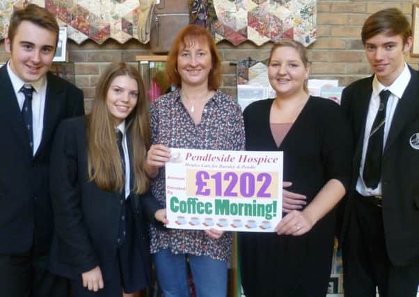 Fence Coffee Morning helps Pendleside Hospice - Janet Heliwell.(S)