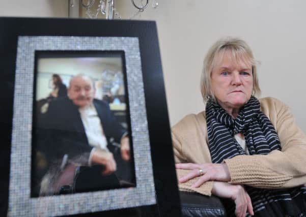 Photo Neil Cross. 
Trish Pateman, widow of Brian, who died at Blackburn hospital after allegedly terrible care