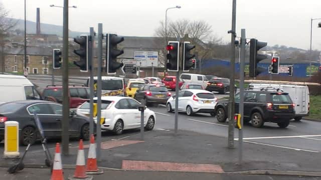 Traffic chaos at end of Burnham Gate