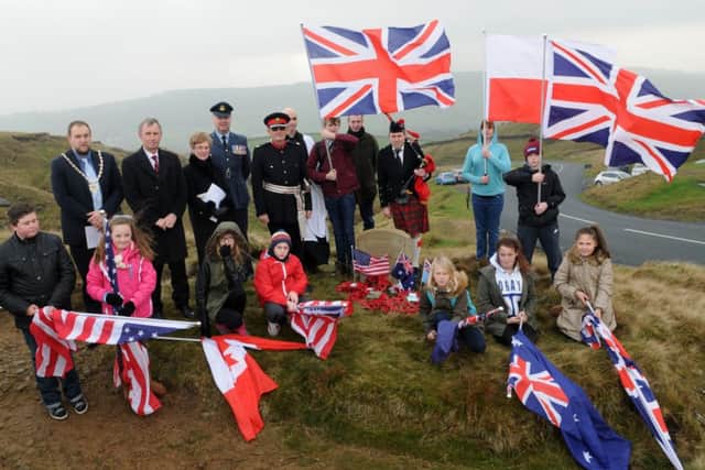 The dedication service to honour airman who died in the Ribble Valley