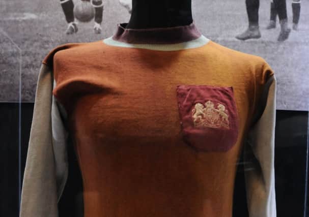 The football shirt that Burnley wore when they won the FA Cup in 1914.