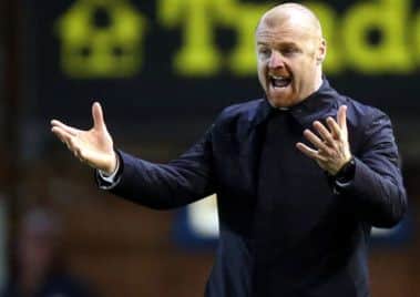 Burnley manager Sean Dyche during the Barclays Premier League match at Turf Moor, Burnley. PRESS ASSOCIATION Photo. Picture date: Saturday December 13, 2014. See PA story SOCCER Burnley. Photo credit should read Peter Byrne/PA Wire. Editorial use only. Maximum 45 images during a match. No video emulation or promotion as 'live'. No use in games, competitions, merchandise, betting or single club/player services. No use with unofficial audio, video, data, fixtures or club/league logos.