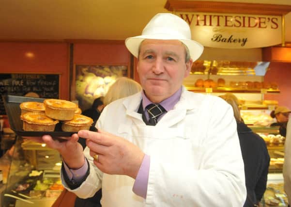 John Whiteside with his award winning pork pies.