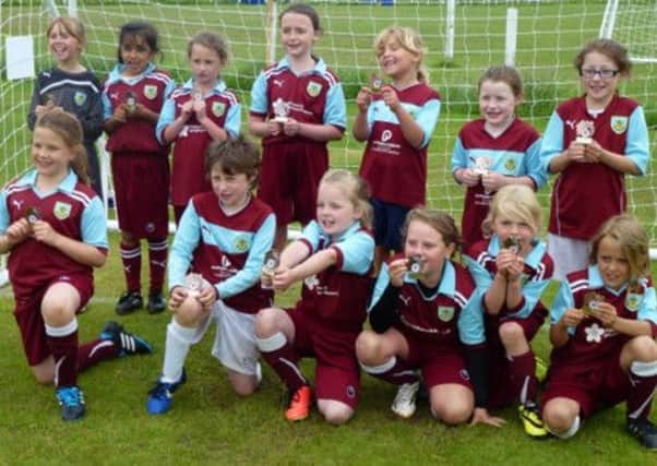 FUTURE STARS: Burnley Girls Under 9s squad