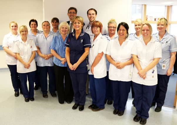 TOP TEAM: Staff on Ward 15 at Burnley General caring for elective surgery patients (S)