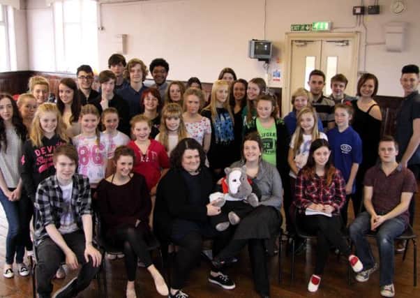 Pendle Hippodrome Youth Theatre's cast for "The Phanton of the Opera". (S)