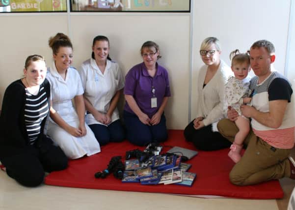 Samantha Worswick, Samantha Anderton, Health Care Assistnat, Kelly Russel, Health Care Assistant, Carla Little, Play Specialist, Emily Holt, Maisie Leigh Eccles and Lee Eccles.