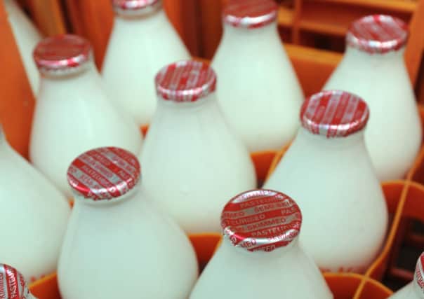 Milk bottles