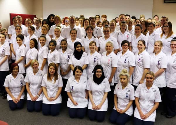 East Lancashire new nurses. (S)