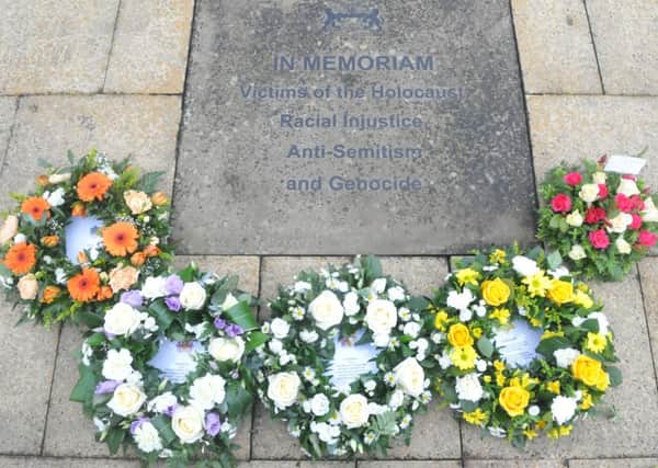 Holocaust Memorial Service at the Peace Garden, Burnley.