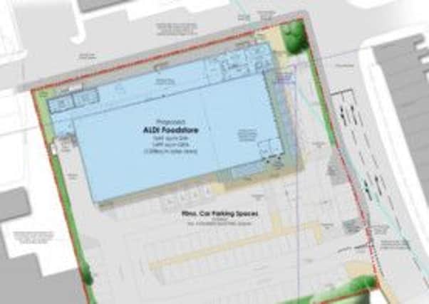 Plans for new Aldi in Todmorden Road, Burnley. (s)