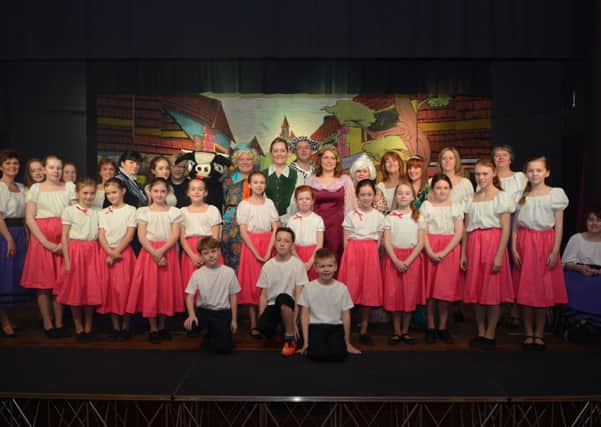 The cast of Sion Panto Society's "Jack And The Beanstalk"