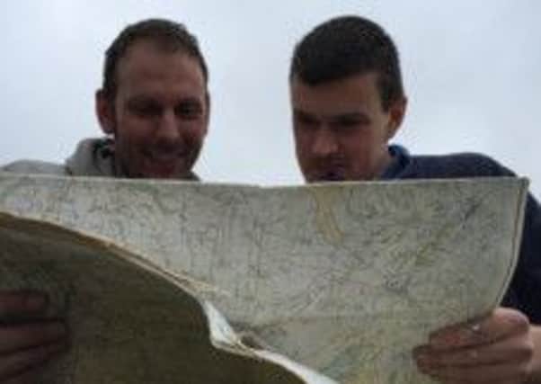 Mick Houldsworth and Robert Dinsdale planning the route