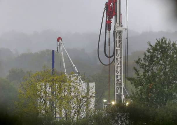 exploratory fracking drilling rig. Photo: Gareth Fuller/PA Wire