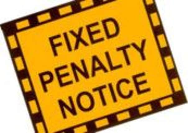 Fixed penalty notice
