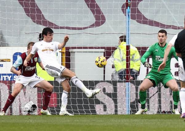 Jack Cork forces an own goal, which proved the winner, at Turf Moor