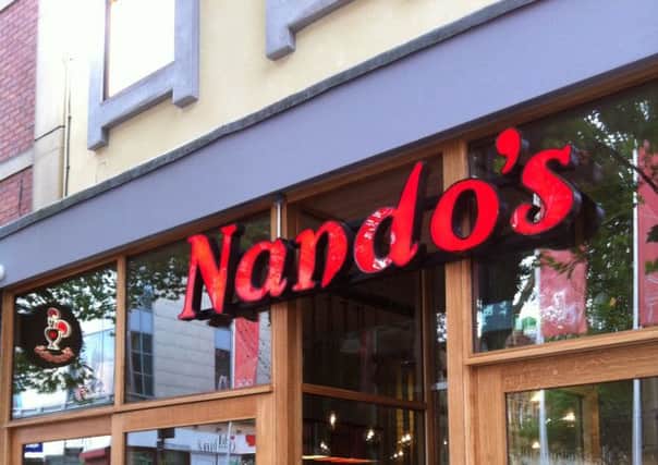 Not coming to Burnley: Nando's