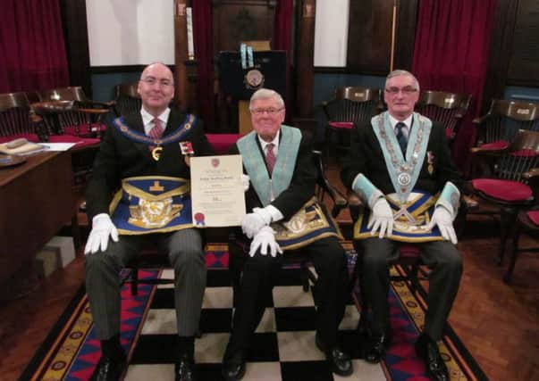 Geoff Smith marks 50 years as a Freemason