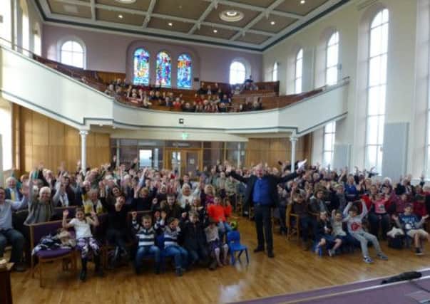 The first service at the newly refurbished Trinity Methodist Church, in Clitheroe
