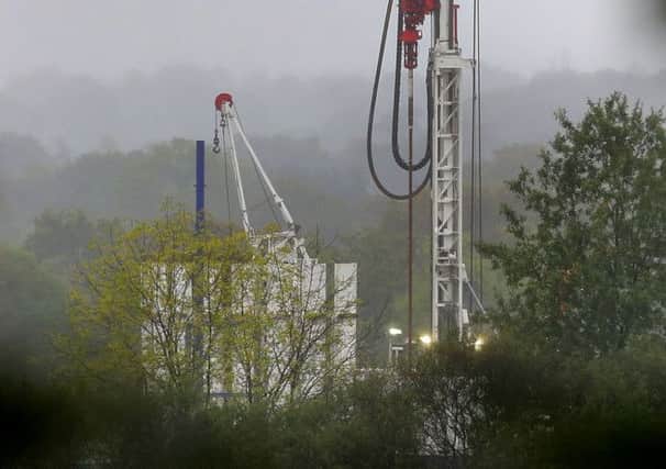 exploratory fracking drilling rig. Photo: Gareth Fuller/PA Wire
