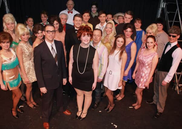 Pendle Hippodrome Theatre Company's cast for "Sweet Charity".