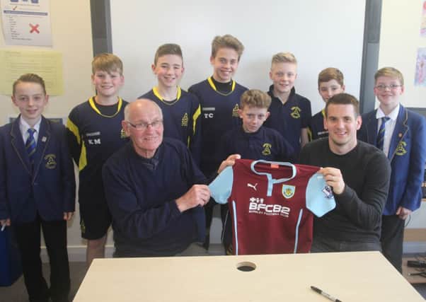 Jimmy Robson and Tom Heaton at Blessed Trinity (s)