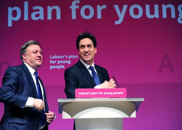 Labour leader Ed Miliband and Shadow Chancellor Ed Balls.
Picture Jonathan Gawthorpe.